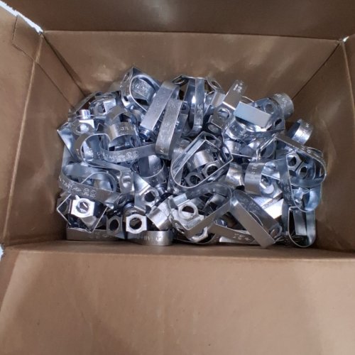 100PK TAYLOR WALRAVEN 41 SERIES #41 SWIVEL RING HANGER WITH ZINC-PLATED INSERT NUT - 3/4" - SILVER image 3