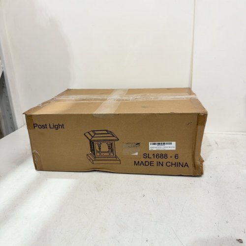 6PK LIEF GARDEN SOLAR POST CAP LIGHTS - RGB & WARM WHITE, 20 LM, IP65 WATERPROOF, BLACK (MODEL:SL1688) image 4