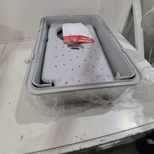 LEEJARD XL CAT LITTER BOX WITH 120° LID - 24"-GREY (MODEL: PCL012) image 2