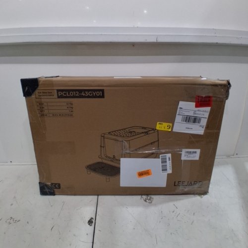 LEEJARD XL CAT LITTER BOX WITH 120° LID - 24"-GREY (MODEL: PCL012) image 4