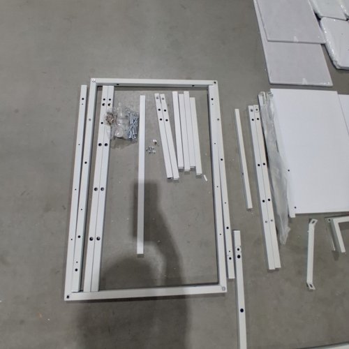 FLRRTENV 6 FABRIC DRAWER DESK WITH MONITOR STAND - 39" - WHITE (MODEL: H0101954-WHITE) image 3