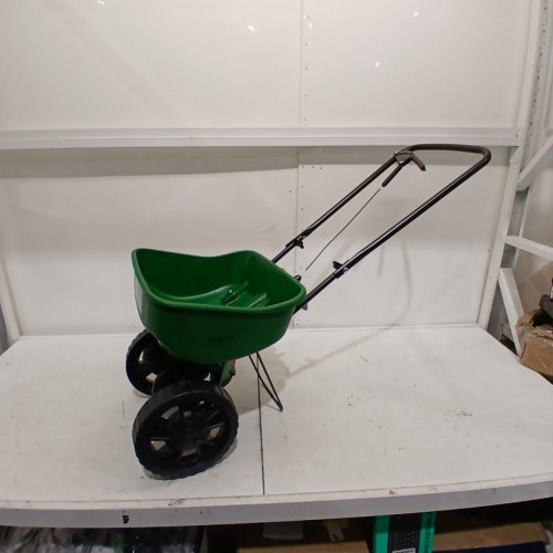 SCOTTS TURF BUILDER EDGEGUARD MINI BROADCAST SPREADER - GREEN image 2