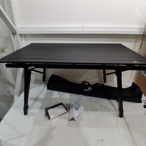 SPORTNEER ALUMINUM FRAME FOLDABLE CAMPING PICNIC TABLE - 20.5" X 35.4" - BLACK image 3