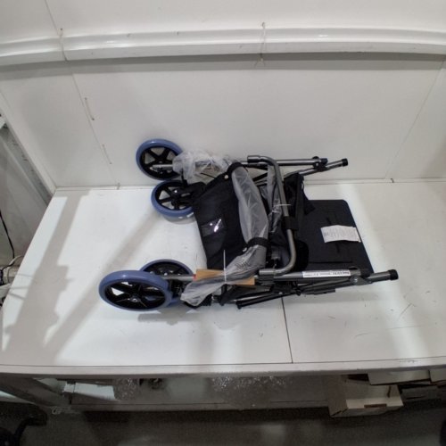 BIOS MEDICAL FOLDING ROLLATOR WITH ANTI-FOLD SAFETY LOCK AND PADDED SEAT - 300LB CAPACITY (MODEL:BD749) image 2