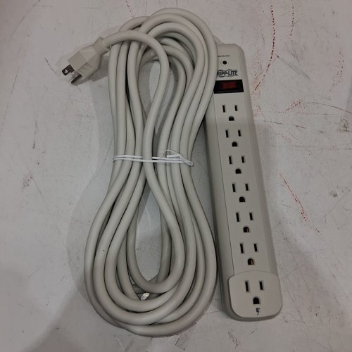 TRIPP LITE 7-OUTLET SURGE PROTECTOR POWER BAR WITH 25FT CORD - 1080 JOULES - LIGHT GREY (MODEL: TLP725) image 2