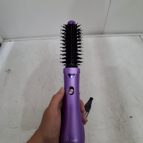 AIMA BEAUTY ONE-STEP HAIR DRYER, STYLER, VOLUMIZER BRUSH WITH NEGATIVE ION - PURPLE/BLACK (MODEL: US-AM-AB0322-PK) image 2