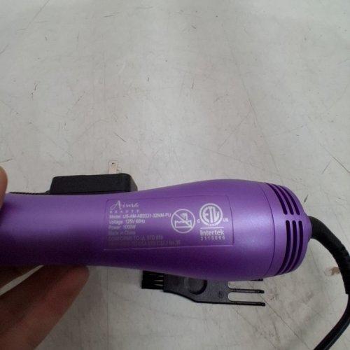 AIMA BEAUTY ONE-STEP HAIR DRYER, STYLER, VOLUMIZER BRUSH WITH NEGATIVE ION - PURPLE/BLACK (MODEL: US-AM-AB0322-PK) image 4