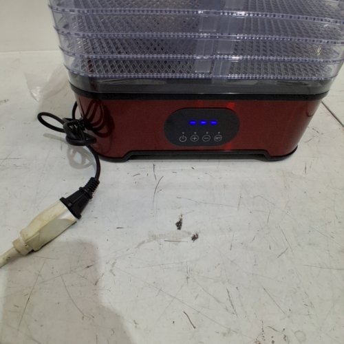 8-TRAY FOOD ELECTRIC DIGITAL TIMER AND TEMPERATURE CONTROL DEHYDRATOR - RED/BLACK/STAINLESS STEEL image 2