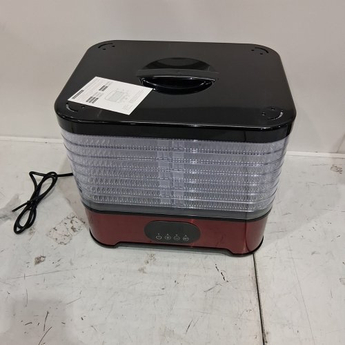 8-TRAY FOOD ELECTRIC DIGITAL TIMER AND TEMPERATURE CONTROL DEHYDRATOR - RED/BLACK/STAINLESS STEEL image 3