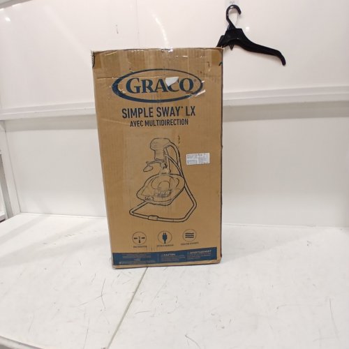 GRACO SIMPLE SWAY LX SWING WITH MULTI-DIRECTION SEAT, 10 SONGS, 5 NATURE SOUNDS, 6 SWING SPEED AND 2 SPEED VIBRATION - GREY (MODEL: SMP SWY LX MD) image 5