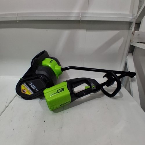 GREENWORKS **TOOL ONLY** PRO BRUSHLESS CORDLESS MOTOR SNOW SHOVEL- 80V MAX POWER - 12" - GREEN (MODEL: GLSS80000/2601202) image 2
