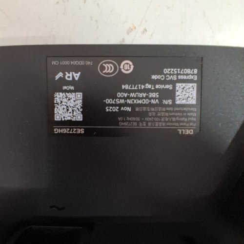 DELL AMD FREESYNC PREMIUM GAMING MONITOR - 27" - 240HZ - HD - 1080P - BLACK - (MODEL: SE2726HG) image 3
