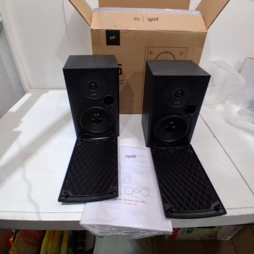POLK AUDIO T15 HOME THEATER AND MUSIC BOOKSHELF SPEAKERS - BLACK (MODEL: T15 BLACK) image 2