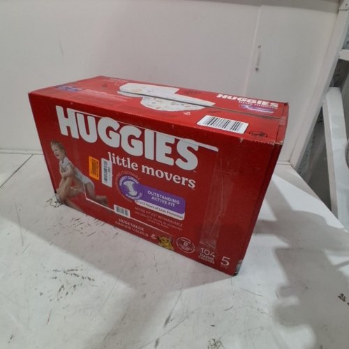 104PK HUGGIES LITTLE MOVERS DIAPERS - SIZE 5 image 2