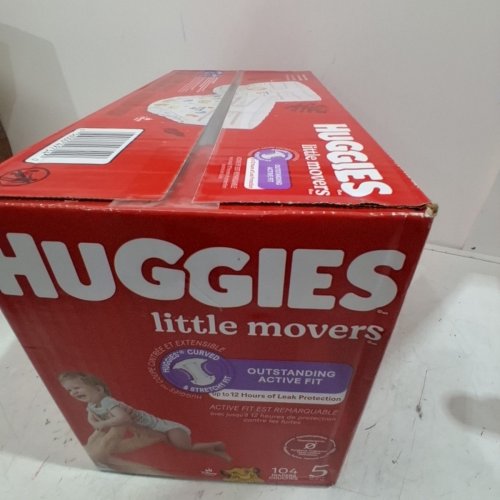 104PK HUGGIES LITTLE MOVERS DIAPERS - SIZE 5 image 3