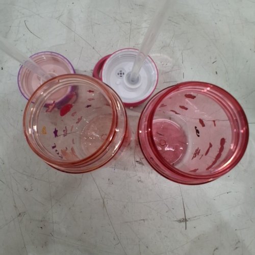 2PC JOYANO TRITAN LEAK PROOF WATER BOTTLE - 450ML EACH - PINK/PURPLE image 3