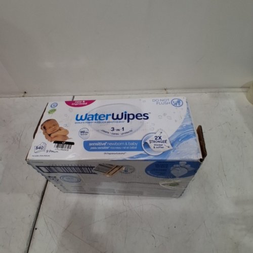 9PK WATERWIPES BIODEGRADABLE BABY WIPES - FOR SENSITIVE SKIN - 540 WIPES IN TOTAL image 2