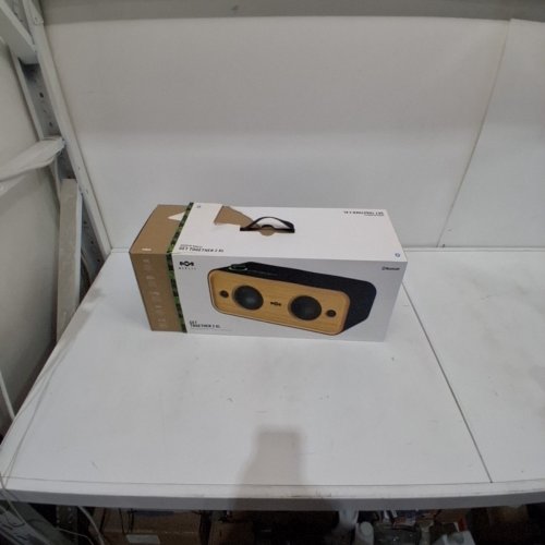 HOUSE OF MARLEY GET TOGETHER 2 XL PORTABLE BLUETOOTH SPEAKER - 20+HRS PLAYTIME - NATURAL/BLACK (MODEL: EM-JA040-SB) image 4