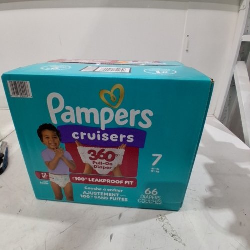 66PK PAMPERS CRUISERS 360° DIAPERS - SIZE 7 - MULTICOLOURED image 2
