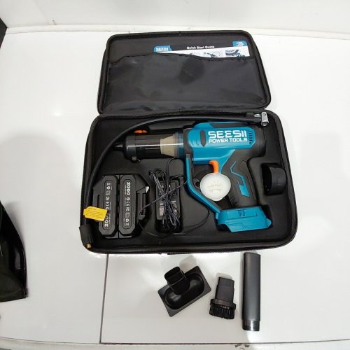 SEESII T7 MAX 3-IN-1 TIRE INFLATOR & CAR VACUUM - 21V - BLUE (MODEL: T7 MAX) image 3