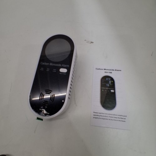 4 IN 1 CARBON MONOXIDE ALARM - BLACK AND WHITE (MODEL: KH-106) image 3
