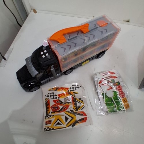 28PC KIDS JOYIN TRUCK ORBIT METAL ALLOY VEHICLE PLAYSET- ASSORTED COLOURS (MODEL:15702) image 2