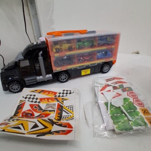 28PC KIDS JOYIN TRUCK ORBIT METAL ALLOY VEHICLE PLAYSET- ASSORTED COLOURS (MODEL:15702) image 3