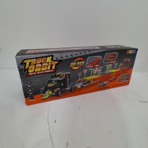 28PC KIDS JOYIN TRUCK ORBIT METAL ALLOY VEHICLE PLAYSET- ASSORTED COLOURS (MODEL:15702) image 4