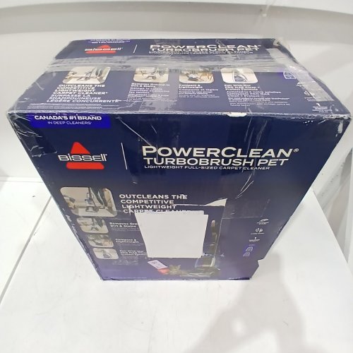 BISSELL POWERCLEAN TURBOBRUSH PET UPRIGHT CARPET CLEANER, POWERFUL & LIGHTWEIGHT - 120V - BLUE (MODEL: 3939C) image 8
