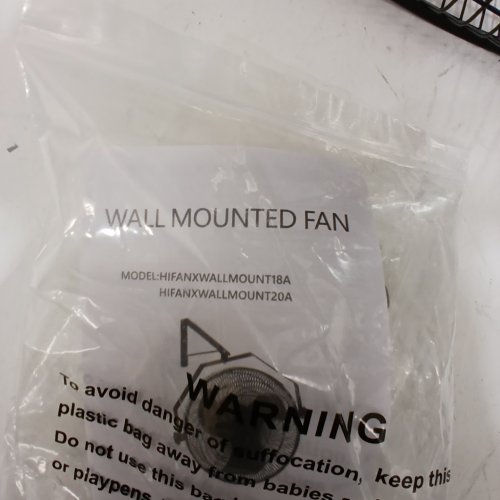 XCITY WALL MOUNTED FAN - 20" - BLACK image 4