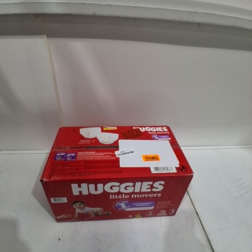 76PK HUGGIES LITTLE MOVERS HUGGFIT 360° BABY DIAPERS WITH 360° WAISTBAND - SIZE 3 (MODEL: 5358702) image 3