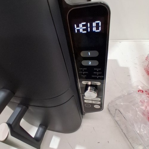 NINJA 6-IN-1 DOUBLESTACK SMART XL 2-BASKET AIR FRYER WITH THERMOMETER - 10QT CAPACITY (5QT/BASKET)- GREY (MODEL: SL451C) image 2