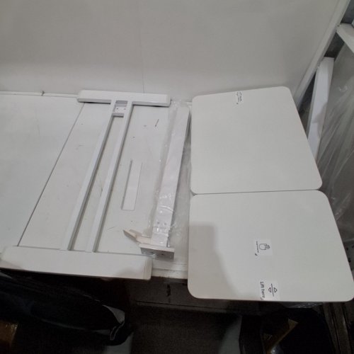 FLEXISPOT ADJUSTABLE HEIGHT C-SHAPED END TABLE WITH SPLIT TILTING - 32" - WHITE (MODEL: H7W-FLEX-32) image 3