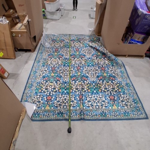 NON SLIP FLORAL CHIC FARMHOUSE FLORAL LOOK BOTANICAL AREA RUG - 8 FT X 10 FT - MULTICOLOR image 3