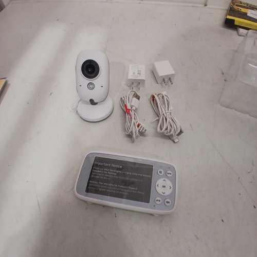 BOIFUN NO WIFI BABY MONITOR CAMERA WITH 2-WAY AUDIO - 4" SCREEN - WHITE (MODEL: VB616) image 2