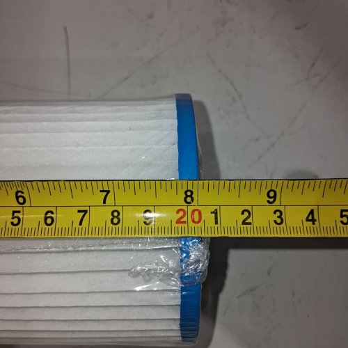 4PK PLEATED POOL FILTER CARTRIDGES - 8" X 4 1/4" - BLUE/WHITE image 3