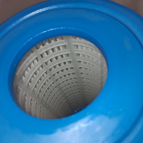 4PK PLEATED POOL FILTER CARTRIDGES - 8" X 4 1/4" - BLUE/WHITE image 5