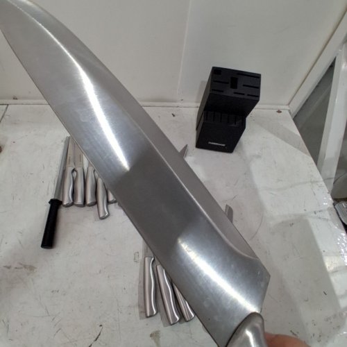 15PC FARBERWARE PLATINUM STAINLESS STEEL CUTLERY SET - SILVER/BLACK - image 4