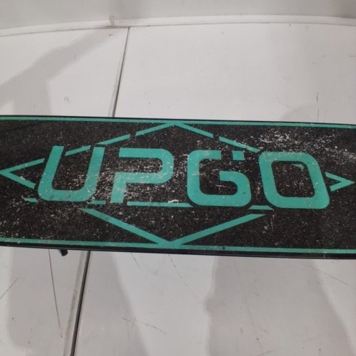 UPGO FOLDABLE KICK SCOOTER FOR AGES 6+ - 240 LBS MAX - BLACK/AQUA BLUE/GREEN image 3