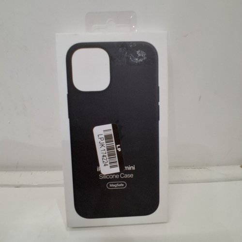 APPLE SILICONE CASE WITH MAGSAFE FOR IPHONE 12 MINI - BLACK (MODEL: A2496) image 2