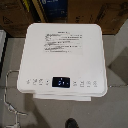 MONRIKON PORTABLE AIR CONDITIONER WITH 2 SPEED FAN, 24H AUTO OFF TIMER/REMOTE CONTROL & 8,000BTU - 350 SQ. FT - WHITE (MODEL: OI-A016JC05N3) image 6