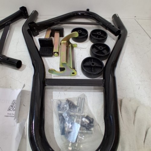 GARVEE FRONT AND REAR WHEEL LIFT ADJUSTABLE MOTORCYCLE STAND - 450 LBS MAX - BLAXK - (MODEL: PAE_33F30T87) image 3
