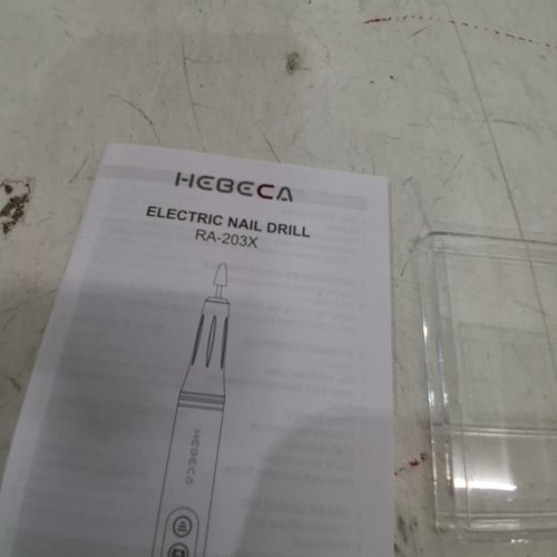 HEBECA CORDLESS ELECTRIC NAIL DRILL SET - LED DISPLAY, RECHARGEABLE - GREY (MODEL: RA-203X) image 3