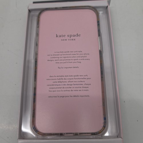 KATE SPADE PROTECTIVE CASE WITH MAGSAFE FOR IPHONE 14 PRO MAX - ROSE & GREEN FLORAL WITH GEMS image 3