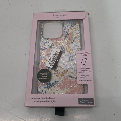 KATE SPADE PROTECTIVE CASE WITH MAGSAFE FOR IPHONE 14 PRO MAX - ROSE & GREEN FLORAL WITH GEMS image 4