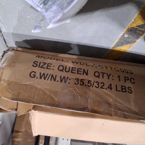 ALLEWIE METAL PLATFORM BED FRAME - QUEEN - WHITE (MODEL: WDLWCTTC003) image 5