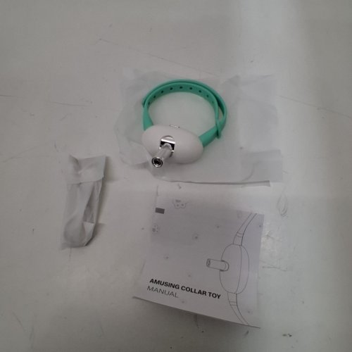 ADJUSTABLE ANGLE TEASER LASER CAT COLLAR - GREEN/WHITE (MODEL: LM-2201) image 3
