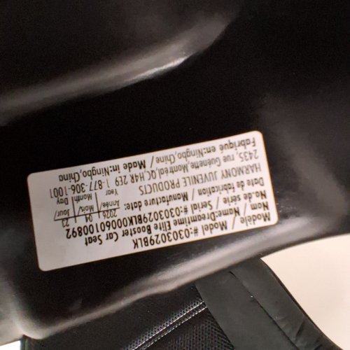 HARMONY 2-IN-1 DREAMTIME ELITE HIGH-BACK BOOSTER CAR SEAT WITH CUP HOLDER - 40 -110LBS - BLACK (MODEL: 0303029BLK) image 2