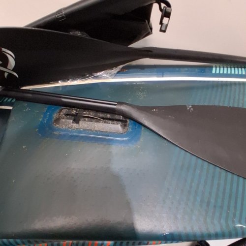 INNOEXPO INFLATABLE STAND UP PADDLE BOARDS WITH PREMIUM ACCESSORIES - 11FT - BLUE/GREEN image 3