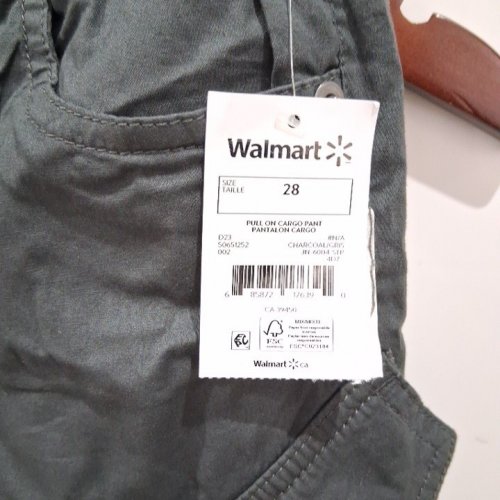 WOMEN'S JEANIOLOGIE PULL-ON CARGO PANTS - 28 - CHARCOAL (STYLE: JN-6004-STP) image 3